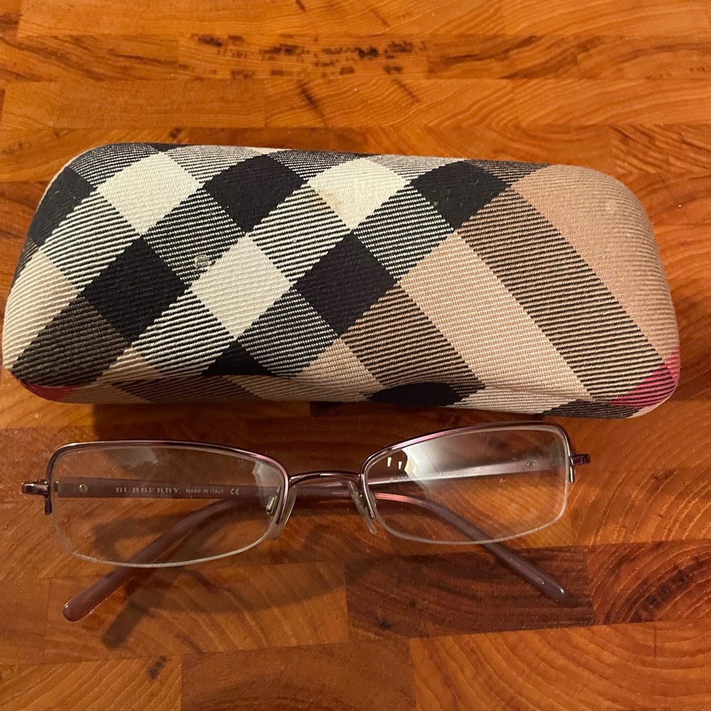 Burberry women’s eyeglass frames. B1008. Case included. For frames only.
